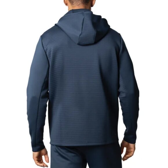Spyder Men's Full Zip Active Hoodie, Navy Blue - Picture 2 of 7